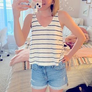 Francesca’s Striped Tank Top 🤍